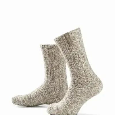 Chaussettes - Chaussettes - Originals, SleepWell, moyen, laine beige, taupe Sleep Well, 42-46 - SOXS.CO