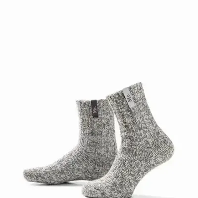 Chaussettes - Originals, DuoPack, moyen, laine grise, Mr & Mr, 42-46 - SOXS.CO