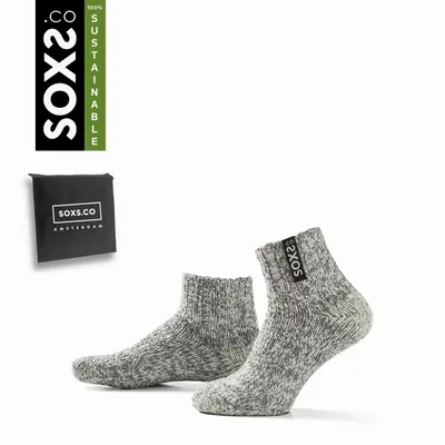 Socks - Socks - Originals, sustainable, low grey wool, black onyx, 37-41 - SOXS.CO