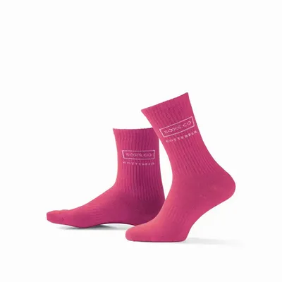 Chaussettes - Chaussettes - Sport, moyen, coton, bubble gum, 37-41 - SOXS.CO