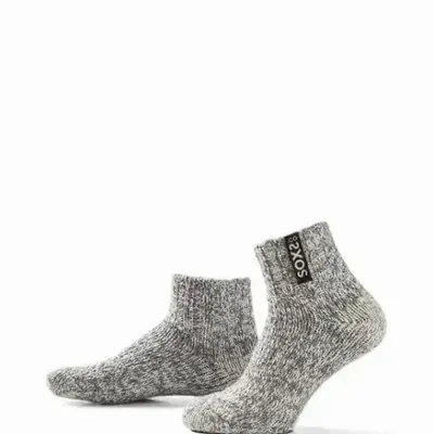 Chaussettes - Originals, bas, laine grise, noir jais, 42-46 - SOXS.CO