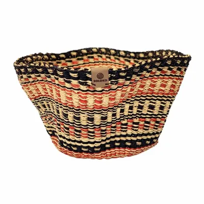 Unique pieces - Sitso Wave Basket Small | Sculptur & Storage Basket | Red Brown - SOLOKO