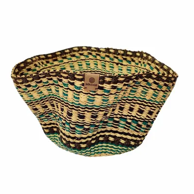 Decorative objects - Sitso Wave Basket Small | Sculptur & Storage Basket | Blue Brown - SOLOKO