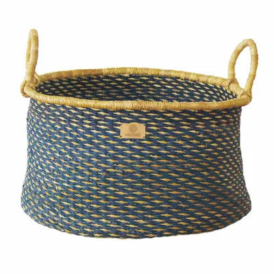 Paniers à linge - Panier de rangement Enyo | Panier de sol | Bleu - SOLOKO