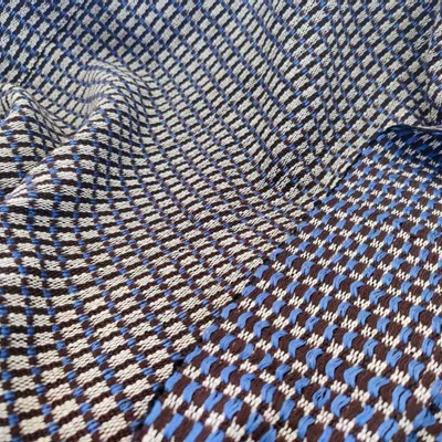 Plaids - Couverture tissée à la main | Ability Skyblue Brown | Plaid | Kente - SOLOKO