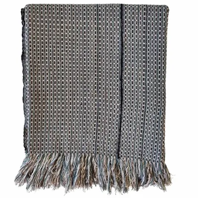 Throw blankets - Handwoven Blanket | Ability Green Gray | Handmade Throw | Kente - SOLOKO