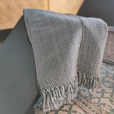 Throw blankets - Handwoven Blanket | Ability Green Gray | Handmade Throw | Kente - SOLOKO