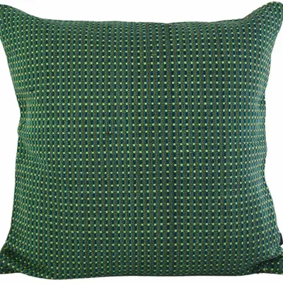 Coussins textile - Housse de coussin tissée à la main | Ability vert, turquoise - SOLOKO