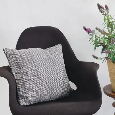 Coussins textile - Housse de coussin tissée à la main | Two is One brun, beige - SOLOKO