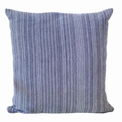 Fabric cushions - Cushion Cover Handwoven | Two is One blue, beige - SOLOKO