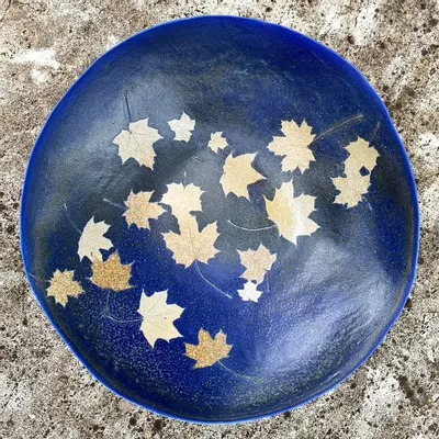 Decorative objects - Very large maple cup on a night sky - CÉRAMIQUE HELENE RAYMOND