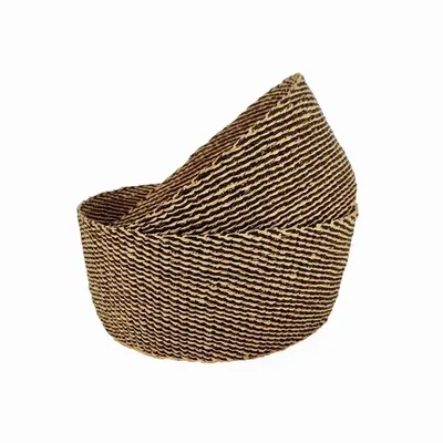 Baskets - Venyo High - Woven Table Basket| Fruit & Bread Basket | Blue - SOLOKO