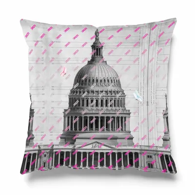 Outdoor decorative accessories - PROBLEMATIQUE CUSHION - LOVE BY MILSHTEIN