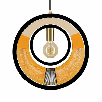 Suspensions - Pendentif en anneau tissé - MODERN GESTURE DESIGNS