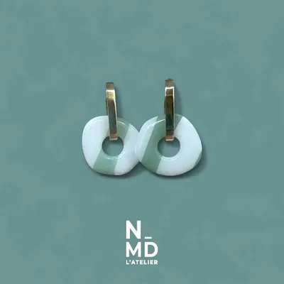 Cadeaux - Créoles rayées - NMD, L'ATELIER