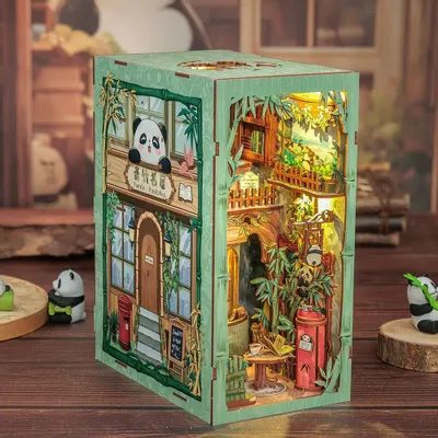 Gifts - Panda Bookshoop - wooden puzzle Book Nook - VCL CORP