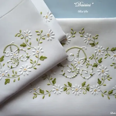 Linge de lit - MARGUERITES - LINHO DO CASTELO - LIN DE CHATEAU