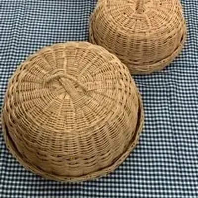 Platter and bowls - Cloche en rotin - SARANY SHOP