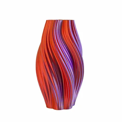 Office design and planning - VASE "HOT ICE CREAM" | MULTI-COLOR | PURPLE, RED AND GOLD - AUURA