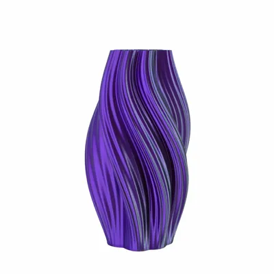 Office design and planning - Vase "Hot Ice Cream" | Multi-color | Blue/Purple/Black - AUURA
