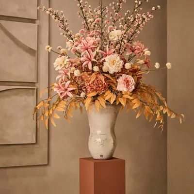 Décorations florales - Mélange de fleurs artificielles pastel - SILK-KA BV