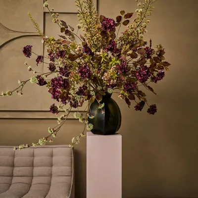 Floral decoration - Eyecatching artificial burgundy flower mix - SILK-KA BV