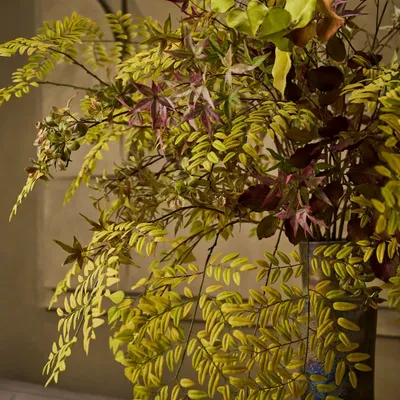 Floral decoration - Lifelike artificial autumn leaves - SILK-KA