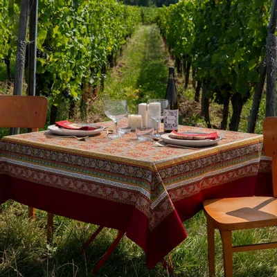 Linge de table textile - Nappe Feuilles de vigne - BEAUVILLÉ