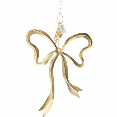 Christmas garlands and baubles - Cute bow brass - WALTHER & CO.
