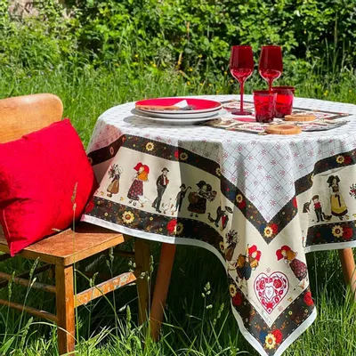 Linge de table textile - Nappe Mon Village - BEAUVILLÉ