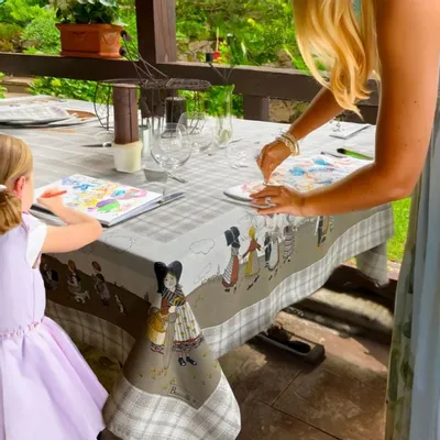 Linge de table textile - Nappe École Buissonnière - BEAUVILLÉ