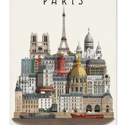 Dish towels - Paris tea towel - MARTIN SCHWARTZ