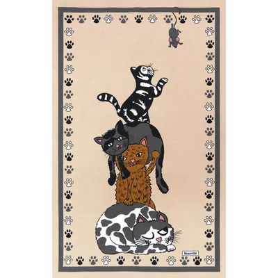 Kitchen linens - Cat mesh tea towel - BEAUVILLÉ