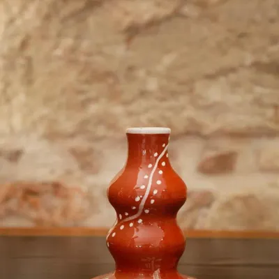 Candlesticks and candle holders - Anthologist Ceramic Candlestick, Red Clay - ANTHOLOGIST