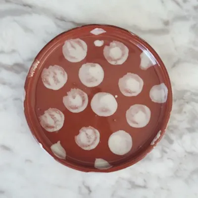Everyday plates - Anthologist Dot Small Round Plate, 10cm, Red Clay - ANTHOLOGIST