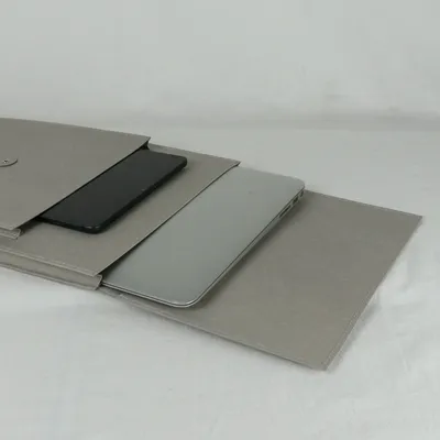 Leather goods - [studio floue] Paper Leather Laptop Pouch - SEOUL DESIGN FOUNDATION