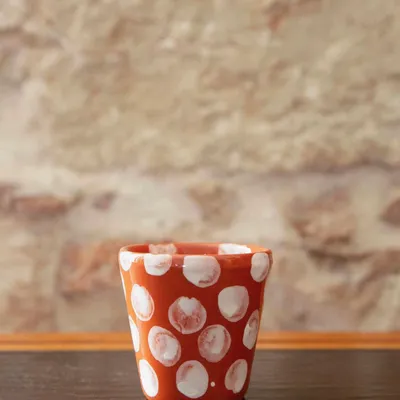 Mugs - Anthologist Dot Espresso Cup, Red Clay - ANTHOLOGIST