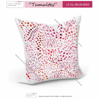 Design textile et surface - motif TUMULTES - LISE FROELIGER DESIGNER