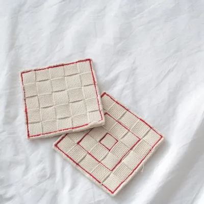 Nappes - [BAGJI] Sous verre à thé Talisman_Motif carré - KCDF