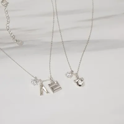 Bijoux - [CLESSIDRA] Collier en argent OROSI Hangeul - KCDF