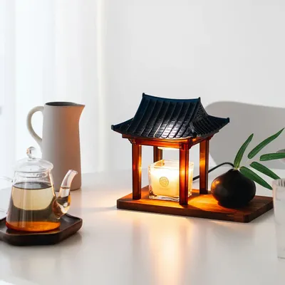 Lampes de table - [MIN_D_MIND] Chauffe-bougies de style Hanok KOUR, jardin rectangulaire - KCDF