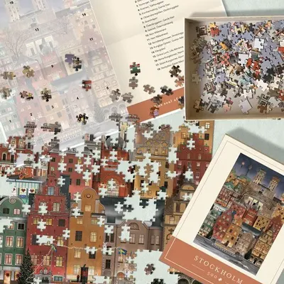 Jeux enfants - Puzzle Stockholm (500 pièces) - MARTIN SCHWARTZ