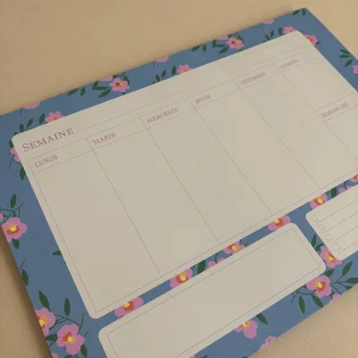 Stationery - Weekly planner - Floral - SALUT IRÈNE