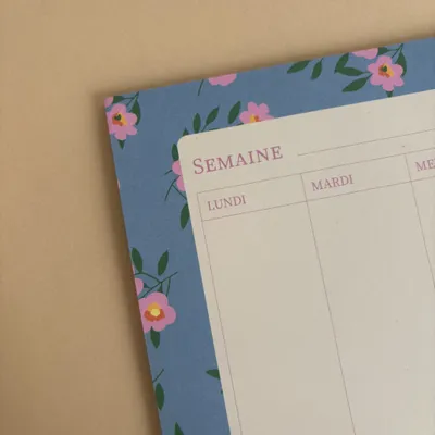 Stationery - Weekly planner - Floral - SALUT IRÈNE