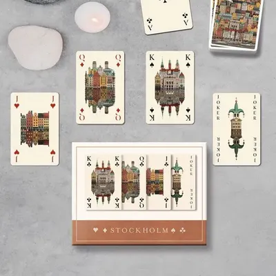 Cadeaux - Cartes à jouer Stockholm (coffret cadeau) - MARTIN SCHWARTZ