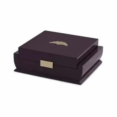 Objets de décoration - Boîte à bijoux laquée DANAE avec poignée en laiton - MAI HOME DECOR PTE LIMITED