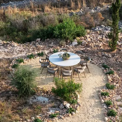 Tables de jardin - Round table Faye XL - GOMMAIRE