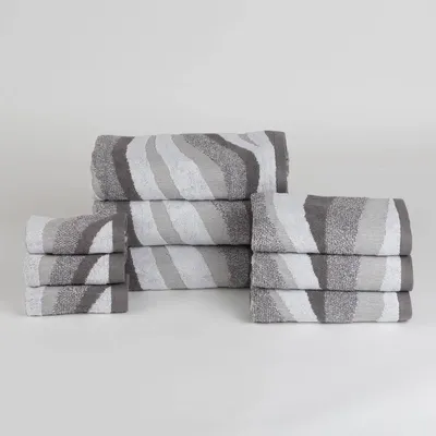 Other bath linens - Towel Textura 70/140cm, grey - DILIOS