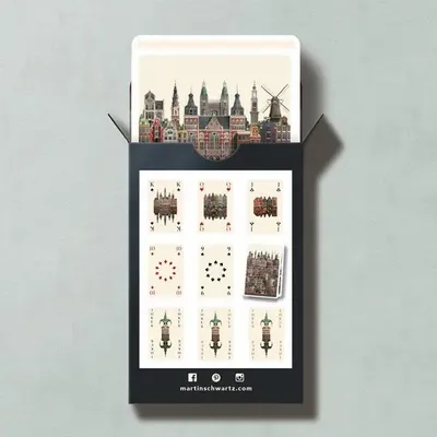 Cadeaux - Cartes à jouer Amsterdam (jeu unique) - MARTIN SCHWARTZ
