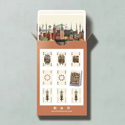 Cadeaux - Stockholm playing cards (single deck) - MARTIN SCHWARTZ